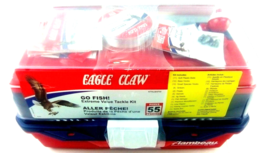 Eagle Claw Flambeau Go Fish Value Tackle Kit 55 Pieces Fishing Lures &amp; More NEW - £12.57 GBP