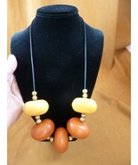 (V-607) Huge Chunky orange yellow African Moroccan Copal AMBER 26&quot; long ... - $179.74 CAD