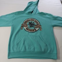 Fruit Of The Loom PANAMA CITY BEACH Men's Turquoise Hoodie Pullover Sweatshirt M image 10