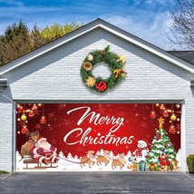 7 X 16 Ft Christmas Garage Door Banner Decorations,Christmas Double Gara... - $45.99