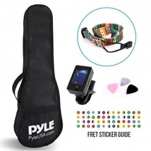Pyle PRTPUKTKIT10 Ukulele Accessory Kit - Handy Digital Tuner, Sturdy Gi... - $29.99