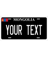 Mongolia Black Flag License Plate Custom Auto Bike Motorcycle - $196.34 MXN+