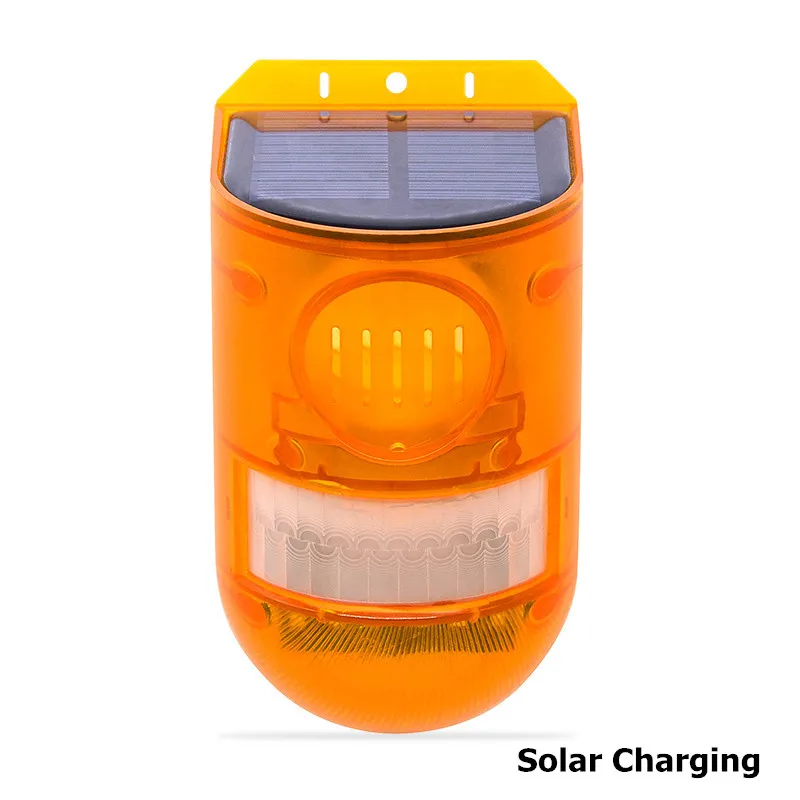 Solar Light 129 Decibels  Strobe Alarm Solar Lamp Motion Sensor Solar Power For  - £80.01 GBP
