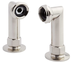 Signature Hardware Deck Mount Coupler 900554-6 , 6&quot; Tall , Brushed Nickel - £63.94 GBP