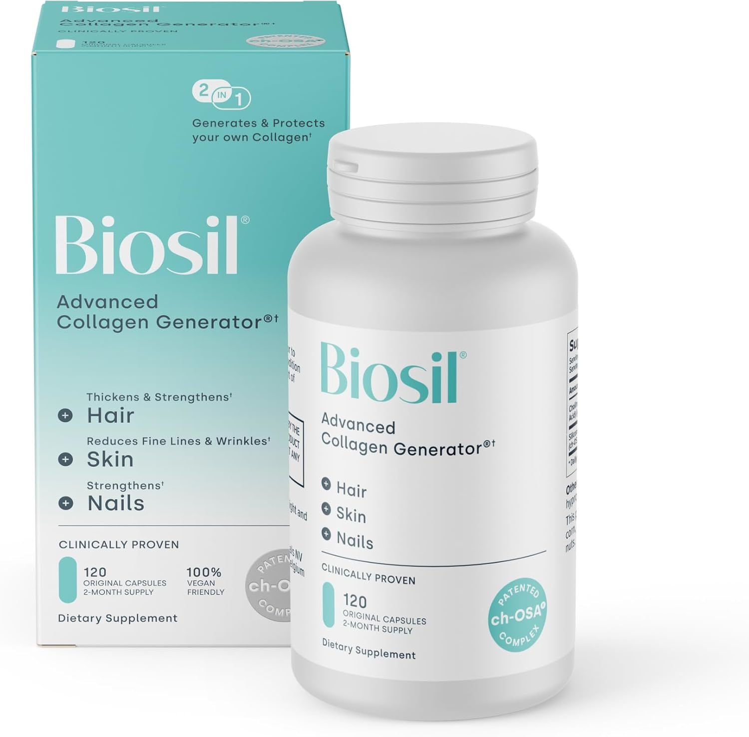 Biosil Collagen Generator with ch-OSA help generate collagen 120 Capsule... - $27.00