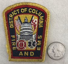 Vtg District Of Columbia Washington DC Fire EMS Rescue Dept Embroidered ... - £98.32 GBP