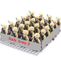 WW2 Military Figures Building Blocks Nation Army Soldiers Toys 24 Pcs/Lot #ITA2 - £20.90 GBP