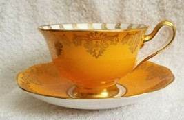 Vintage ROYAL ALBERT Tea Cup &amp; Saucer Orance Floral - £63.30 GBP