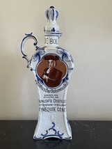Antique Collectible Boll &amp; Dunlop&#39;s Distillery Delft Porcelain Gin Bottle Jug - £463.63 GBP