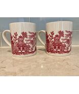 2 Vtg. Churchill WILLOW ROSA Pattern Coffee Cups  Mugs   Made In England... - $309.13 MXN