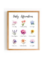 Watercolor Inspiring Floral Wall Art Flower Pots Home Decor - Digital Do... - $1.19