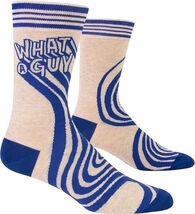 Blue Q Men's  Crew Socks "What a Guy", size 7 - 12 - $13.85