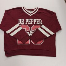 Dr. Pepper 23 RN#77272 Women's Red Cropped Graphic Sweatshirt Size Small image 12