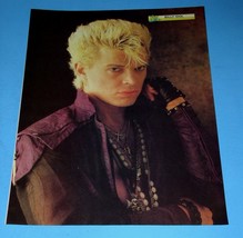 Billy Idol No.1 Magazine Color Photo Clipping Vintage October 1984 UK - £15.97 GBP