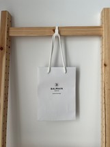 Balmain Paris Hair Couture Shopping Empty Paper Gift Bag White - $19.77