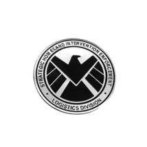 7.5cm Aluminium Alloy   Trail Rated round for AGENTS OF SHIELD Emblem  For Car M - £35.35 GBP
