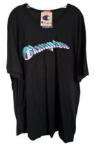Champion Men&#39;s Super Script T-Shirt Short Sleeve 100% Cotton Logo Size 2... - $16.82