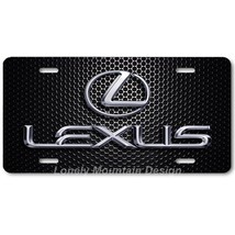 Lexus Inspired Art Gray on Mesh FLAT Aluminum Novelty Auto License Tag Plate - £14.05 GBP