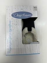 Dearfoams Womens Slippers Size 7 Memory Foam Sherpa Lined  Black New In Box - £10.77 GBP