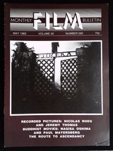 BFI Monthly Film Bulletin Magazine May 1983 mbox1361 - No.592 Nicolas Roeg - £4.90 GBP
