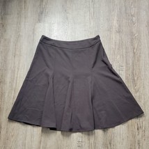 Emma James Classy Career Skirt ~ Sz 10P ~ Brown ~ Knee Length ~ Pleated Flare - £17.59 GBP