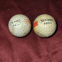 Collectible Logo Golf Ball Spalding Range Vintage X2 - £4.59 GBP