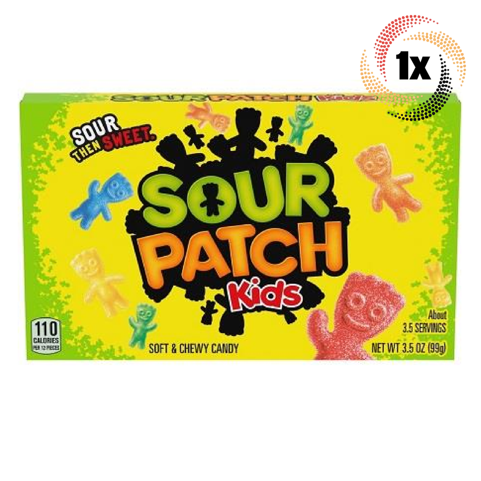 1x Pack | Sour Patch Kids Sour Assorted Soft &amp; Chewy Candy Theater Box |... - $9.54