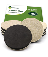 Felt Furniture Sliders for Hardwood Floors 8 PCS - 3 1/2 Inch Furniture ... - $240.49 MXN