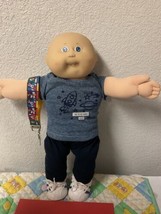 Vintage Cabbage Patch Kid Bald Boy Blue Eyes HM#5 IC6-Made In Taiwan 1986 - £204.32 GBP