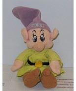 Disney Store Exclusive Snow White Dopey Dwarf 6&quot; Bean Bag plush toy RARE... - $13.60 CAD