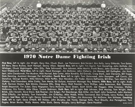 1970 Notre Dame Team 8X10 Photo Fighting Irish Picture Ncaa Football - $4.94