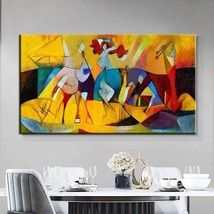 Hand Painted Vasily Kandinsky Famous Oil Paintings Wall Art Room Decoration Pain - £188.51 GBP+