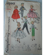 Simplicity Dolls’ Wardrobe For Revlon Dollkin Cissy &amp; Sue Sophisticate  ... - $6.99