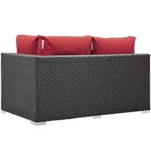 Sojourn Outdoor Patio Sunbrella Right Arm Loveseat Canvas Red EEI-1857-CHC-RED - £620.73 GBP