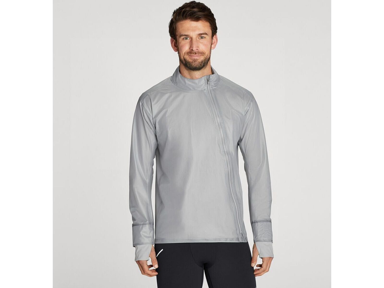 HOKA ONE ONE Performance Shield Running Jacket 1120614 Lunar Rock ( S ) - $98.97