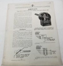 Minneapolis Honeywell Airstats Furnace L115-2 L215-2 L415-2 Brochure 1933 - £14.90 GBP