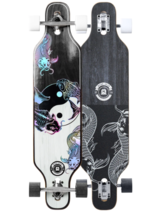 Madd Gear 38&quot; Drop Through Longboard Skateboard 70mm Wheels ABEC-7 Bearing Maple - £71.66 GBP