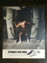 Vintage 1986 Nike Air Tennis Shoes Fitness for Men Full Page Original Ad - 721 - $6.64
