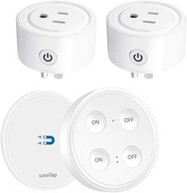 Loratap Mini Remote Control Outlet Plug Adapter With, One Remote + 2 Out... - £35.65 GBP