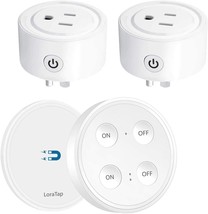 Loratap Mini Remote Control Outlet Plug Adapter With, One Remote + 2 Out... - £35.88 GBP