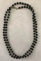 Monet Black Gold Beaded Layered Necklace - £781.84 GBP