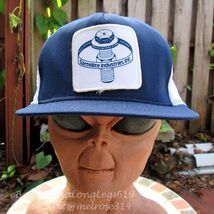 Vintage Sattellite Industries Inc Patch Mesh Snapback Hat Cap Plumber Co... - $12.87