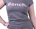 Bench Urbanwear Mujer Ahumado Perla Gris Deckhand Logo Camiseta BLGA2358... - $18.42