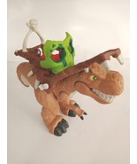 2014 Imaginext Dino Fortress 13&quot;  T-Rex Dinosaur w/ Sound &amp; Figure Teste... - $24.54 CAD