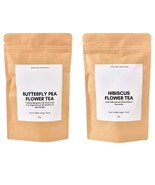 Butterfly Pea Flowers - 50g | Hibiscus Roselle Petals - 50g | Loose Flow... - $63.17 CAD