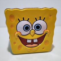 Vintage SpongeBob SquarePants Metal Tin Bank Nickelodeon 2004 Viacom By Giftco - £11.17 GBP