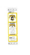 Aug 2 1989 Montreal Expos @ Pittsburgh Pirates Ticket Barry Bonds Bonilla - £15.57 GBP
