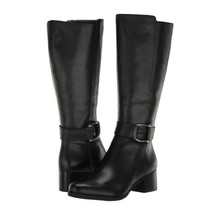 New Naturalizer Women&#39;s Daelynn Leather Riding Tall Boots Black Variety ... - $160.68