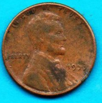 1953 Lincoln Wheat Penny- Circulated - £4.80 GBP