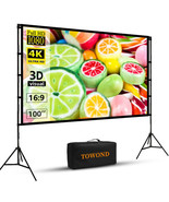 Projector Screen with Stand, Towond 100 inch Outdoor Projector Screen Po... - €217,31 EUR